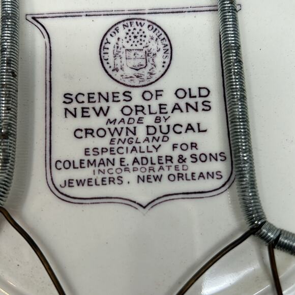 Vintage Scenes of Old New Orleans by Crown Ducal Pirates Alley Collectable Plate - Picture 8 of 10
